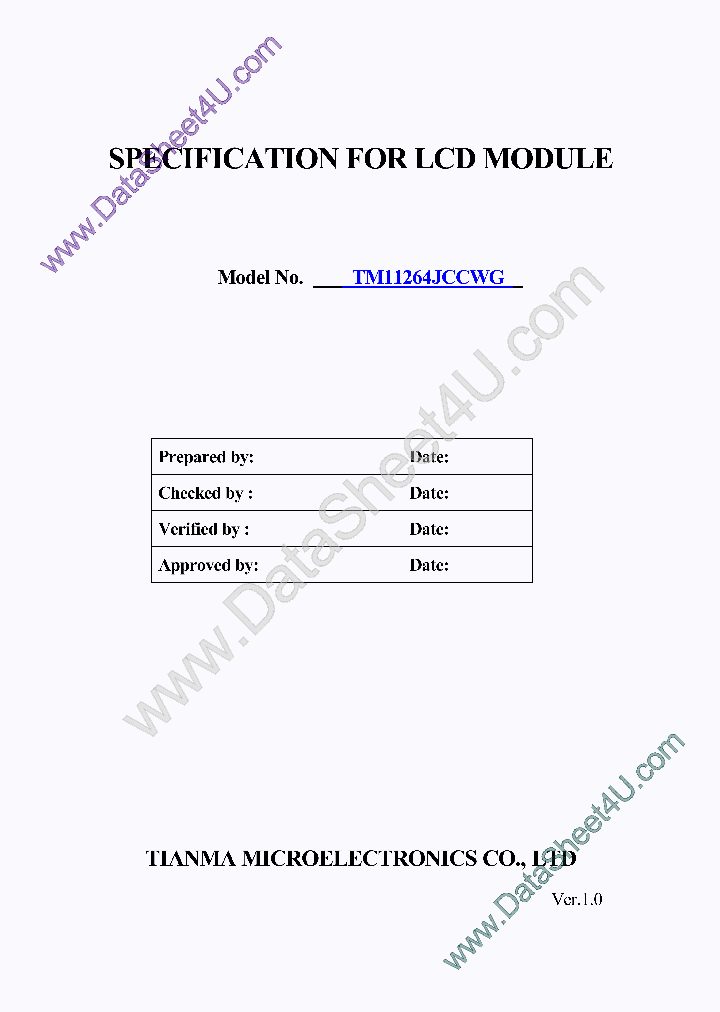TM11264JCCWGSPEC_4003560.PDF Datasheet