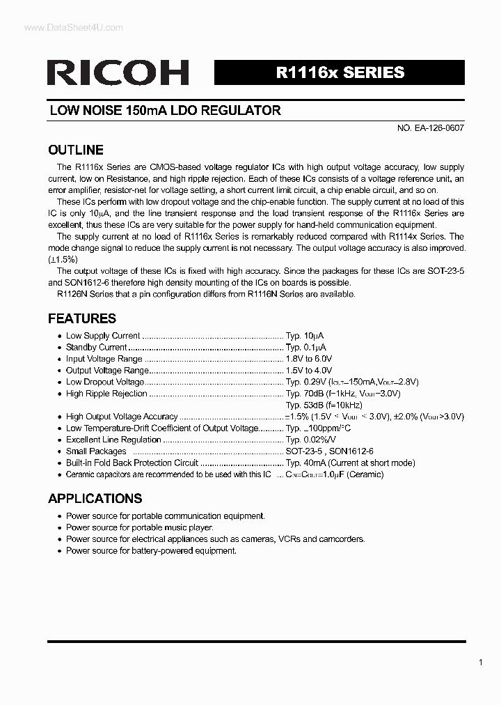 R1116X_4010651.PDF Datasheet