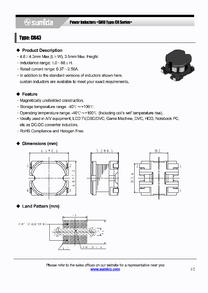 CR43NP-1R4MC_3785416.PDF Datasheet