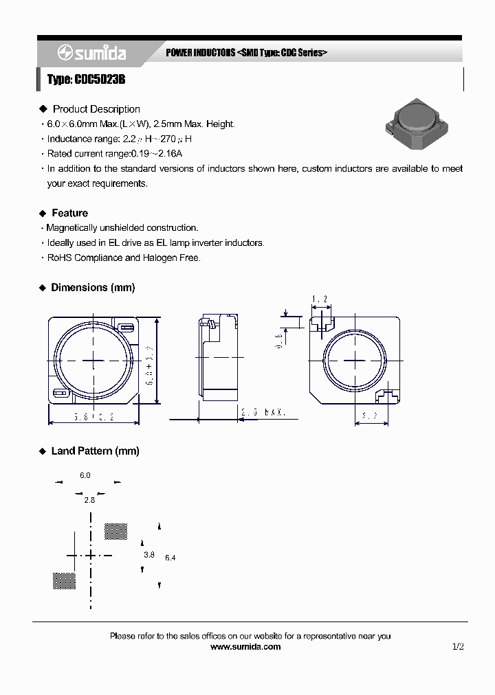 CDC5D23BNP-3R9MB_3786596.PDF Datasheet