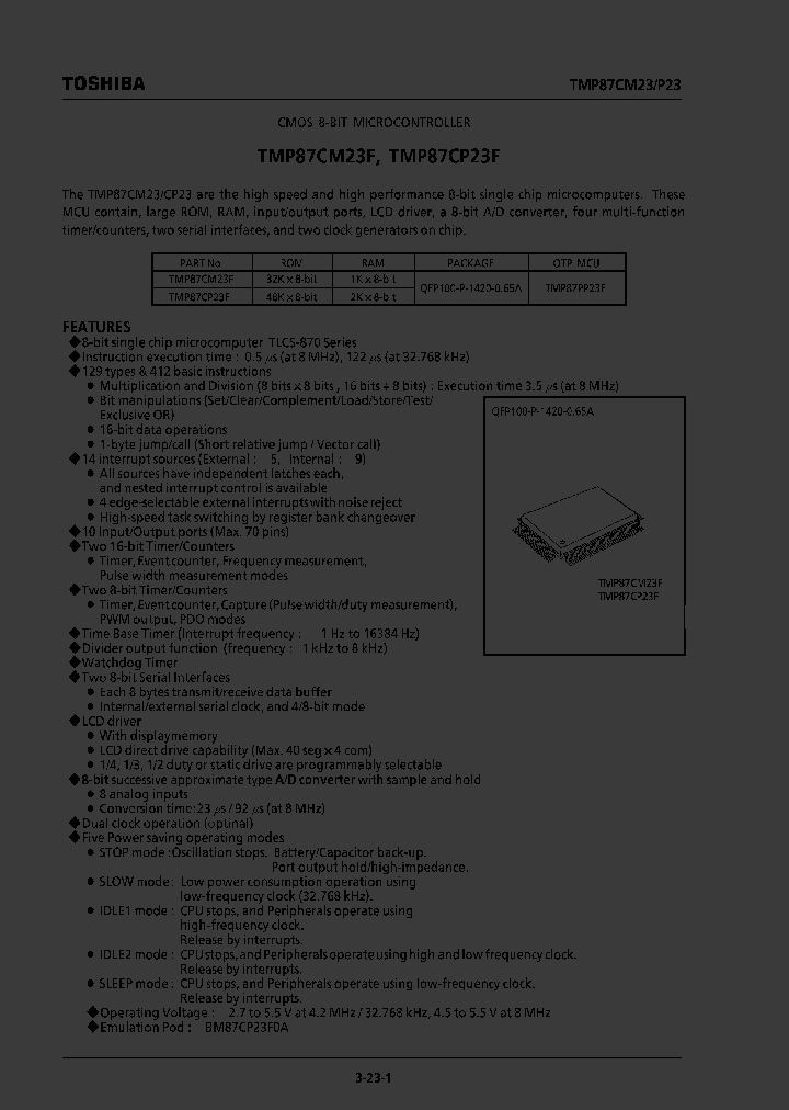 TMP87CM23F_3788259.PDF Datasheet