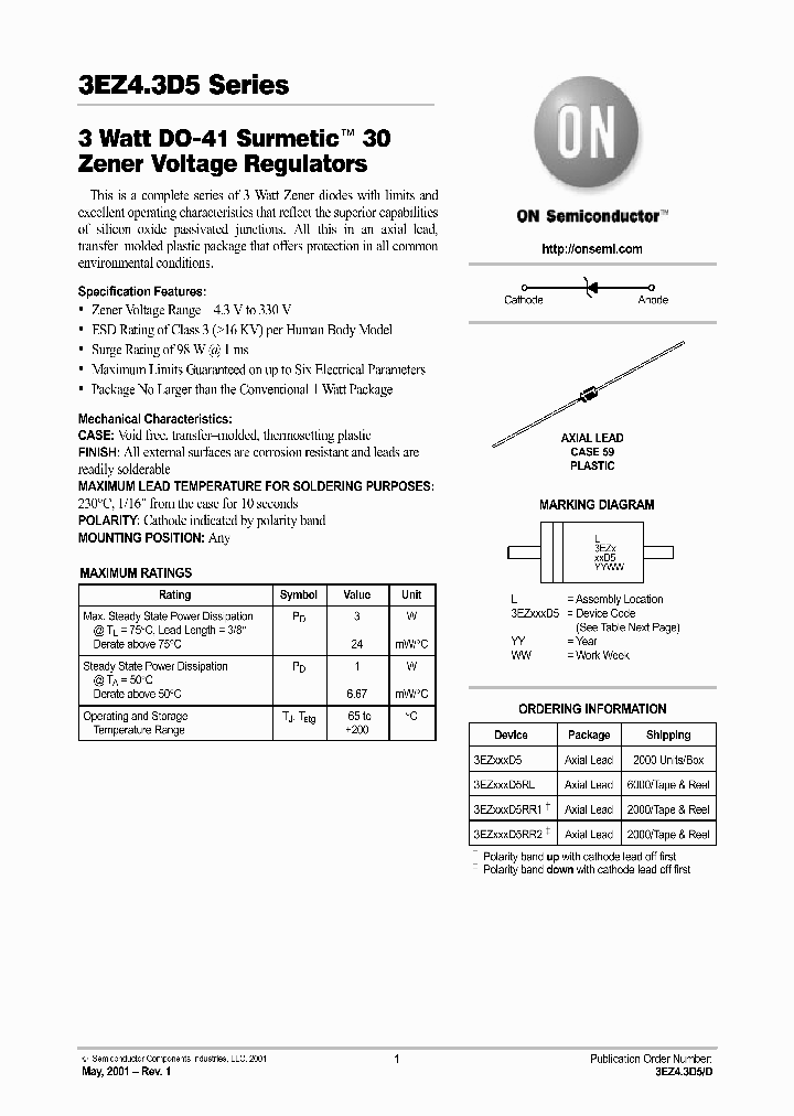 3EZ43D5D_3789016.PDF Datasheet