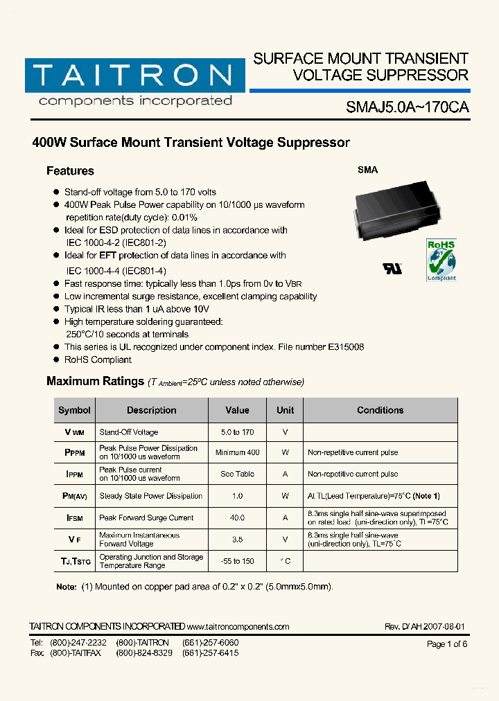 SMAJ33CA_4035136.PDF Datasheet