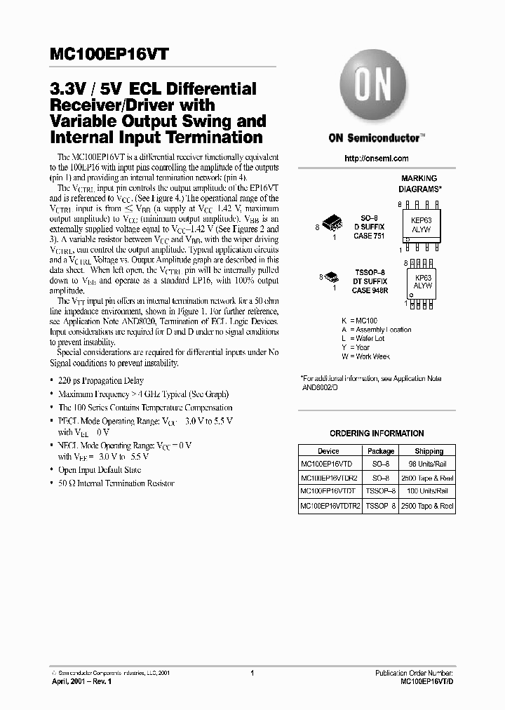 MC100EP16VT-D_4046389.PDF Datasheet