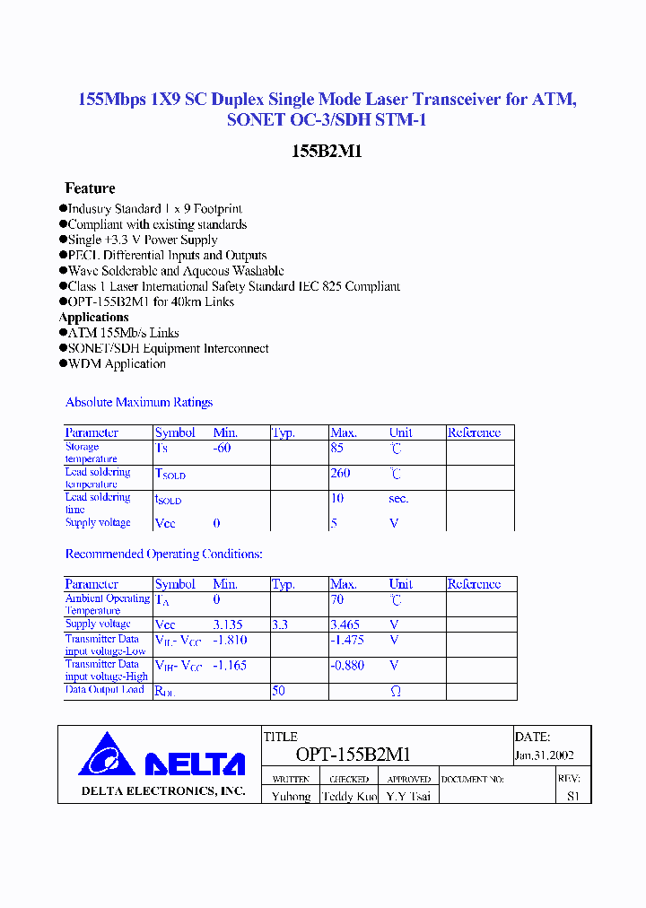 OPT-155B2M1_3813333.PDF Datasheet