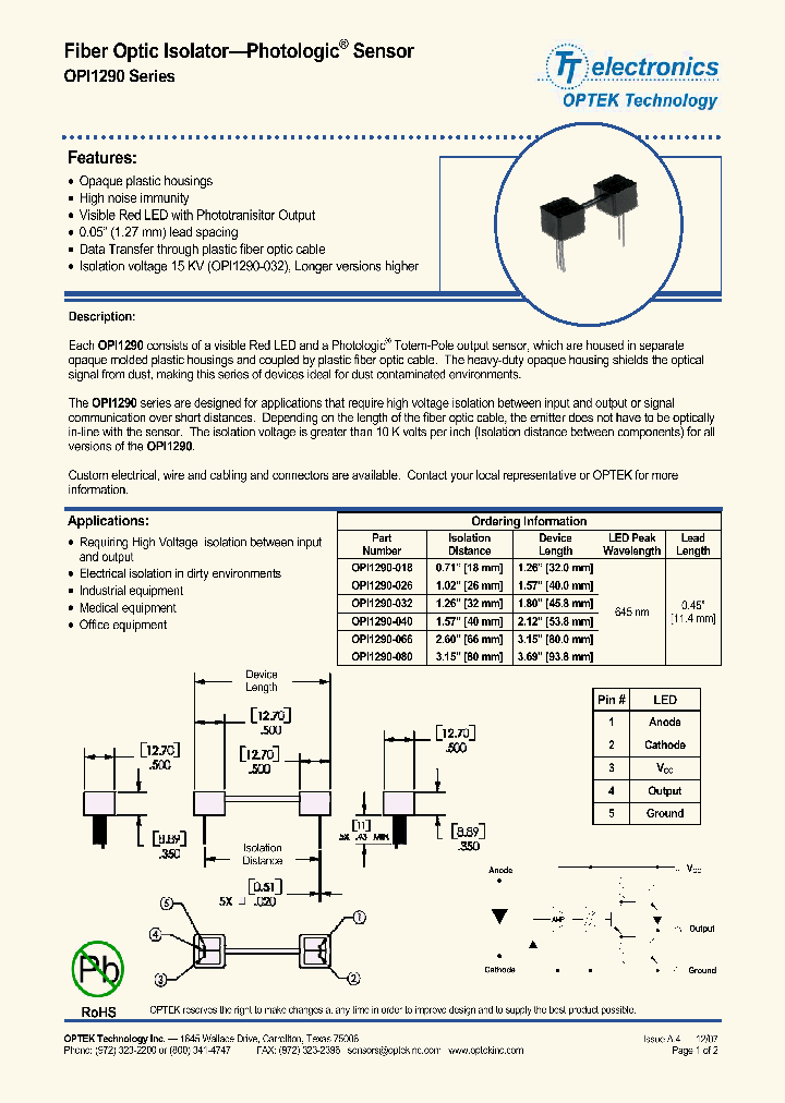 OPI1290-018_3813626.PDF Datasheet