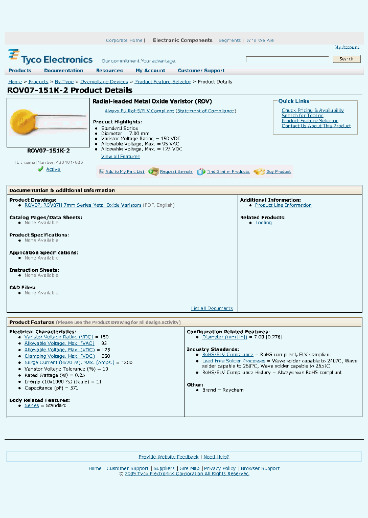 ROV07-151K-2_3818745.PDF Datasheet