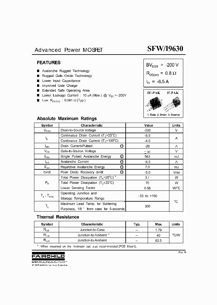 SFI9630TLTU_3826689.PDF Datasheet
