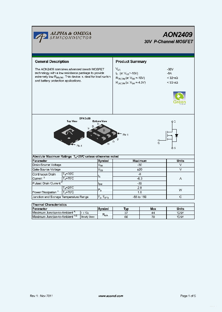 AON2409_4063594.PDF Datasheet