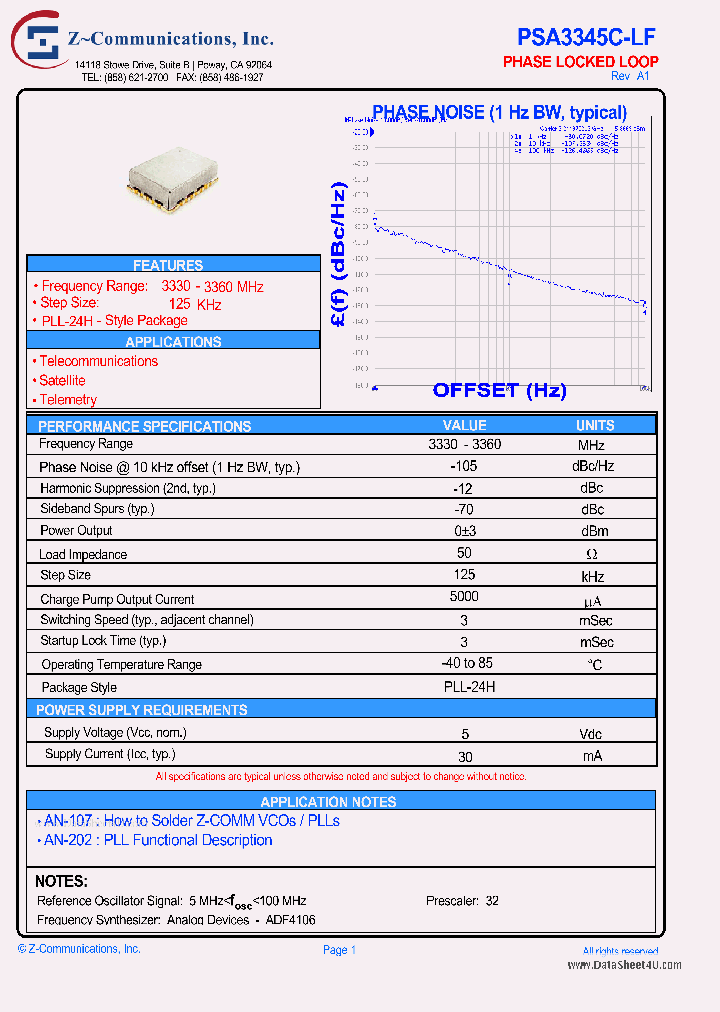 PSA3345C-LF_4078229.PDF Datasheet