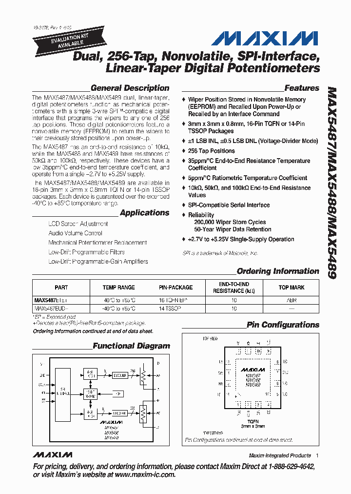 MAX5489EUD_4078234.PDF Datasheet