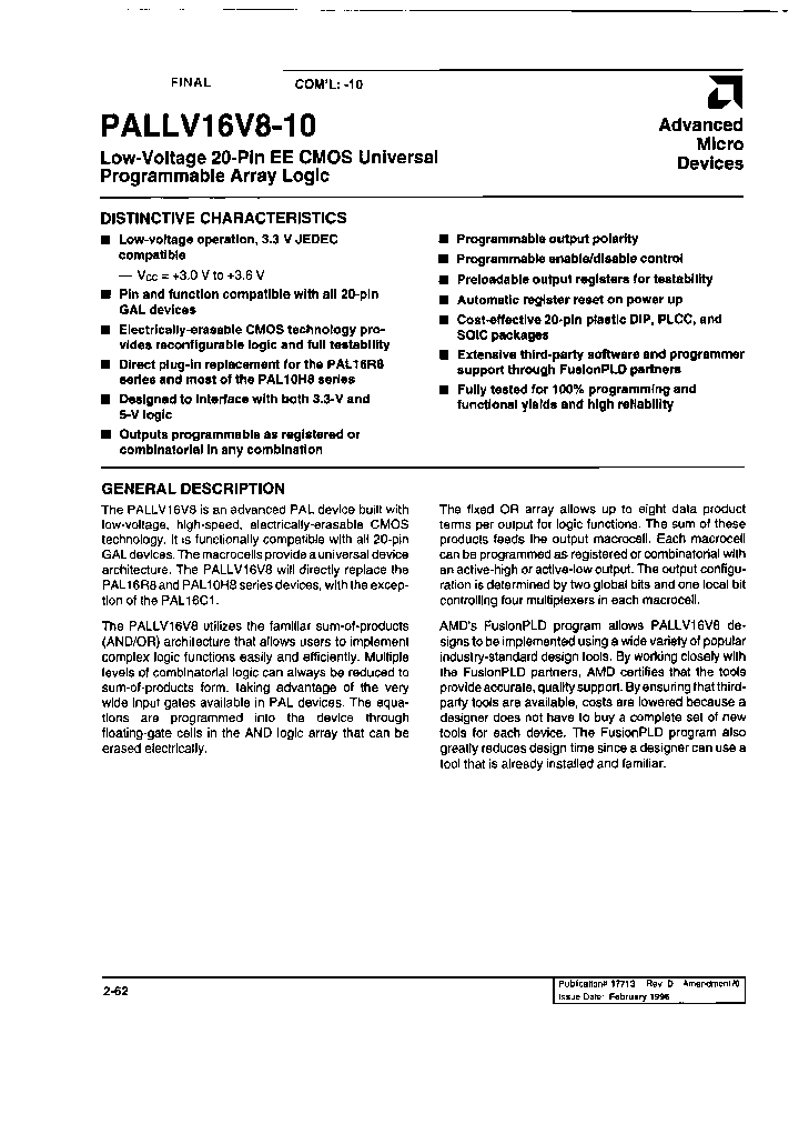 PALLV16V8-10SC_3828505.PDF Datasheet