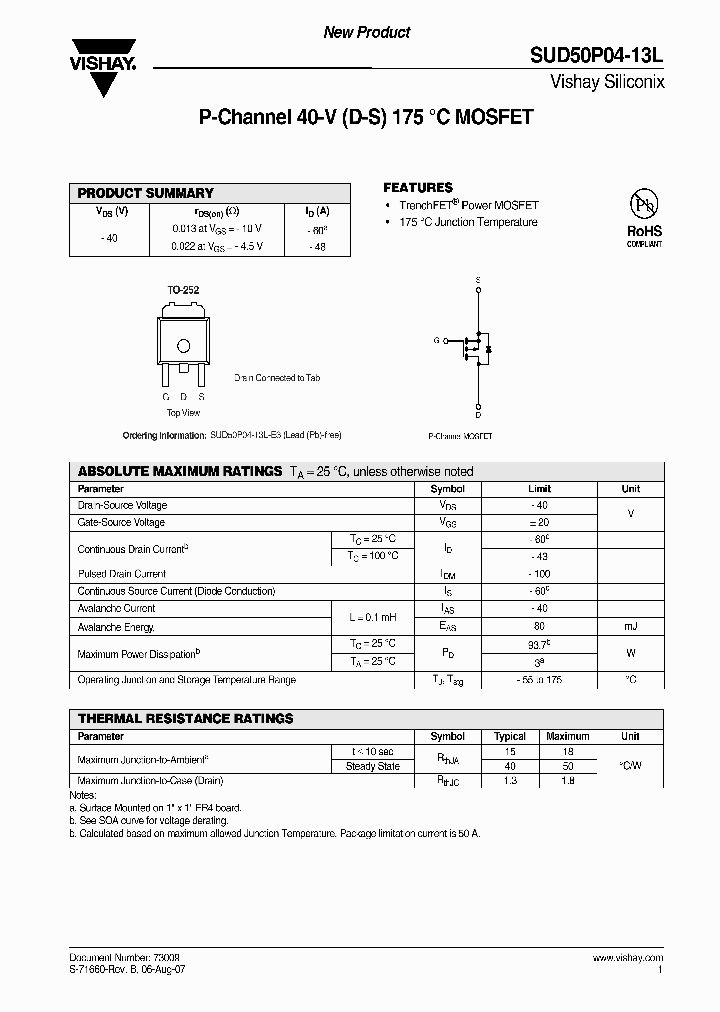 SUD50P04-13L-E3_3822771.PDF Datasheet