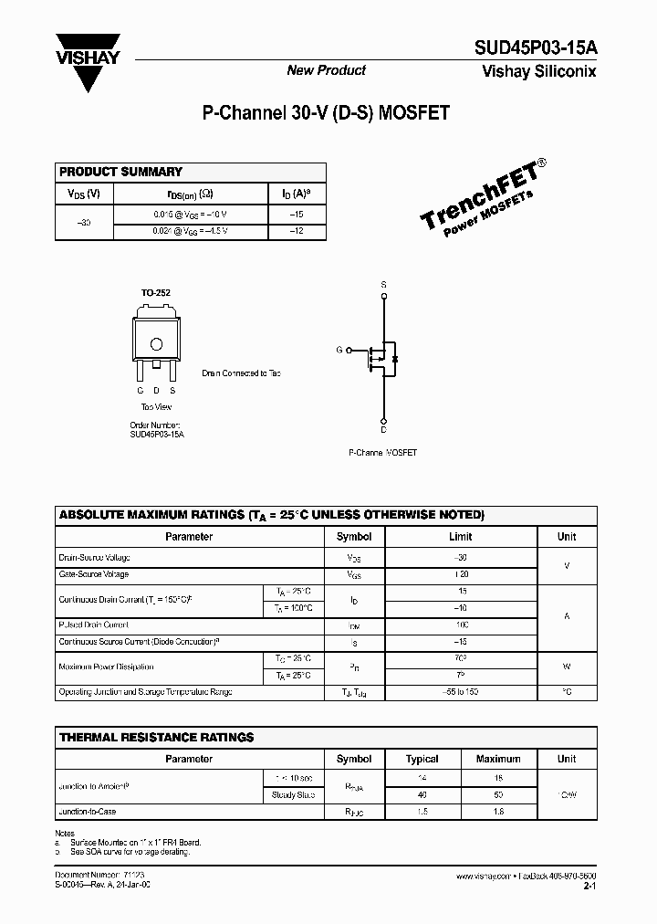 SUD45P03-15A-E3_3825579.PDF Datasheet