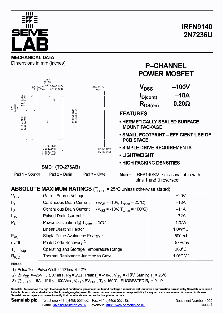 IRF9140SMDR4_3832031.PDF Datasheet