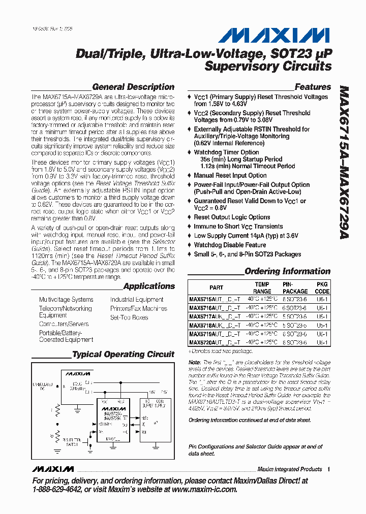 MAX6719AUTSGD3T_3835982.PDF Datasheet