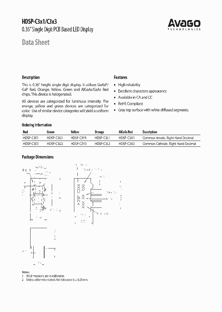 HDSP-C3Y3_3838208.PDF Datasheet