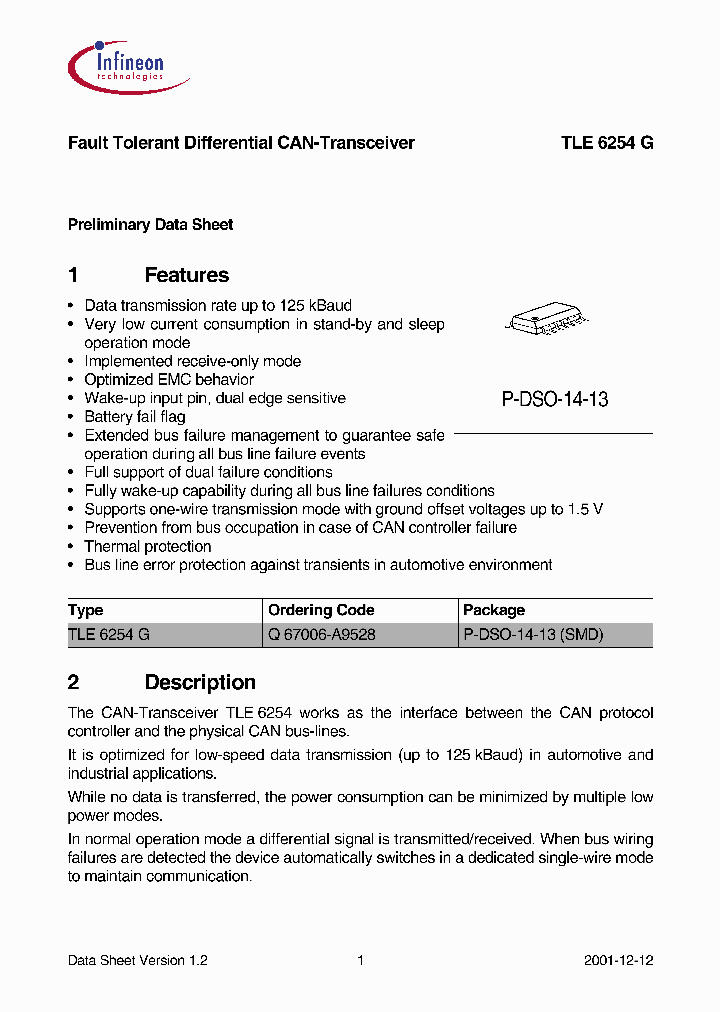 TLE6254G_3836362.PDF Datasheet