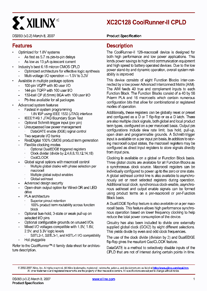 XC2C128-6CP132C_3839887.PDF Datasheet