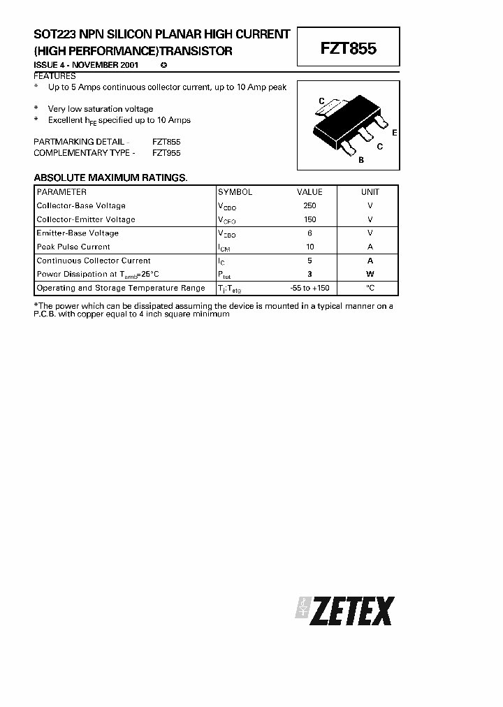 FZT855_4089322.PDF Datasheet