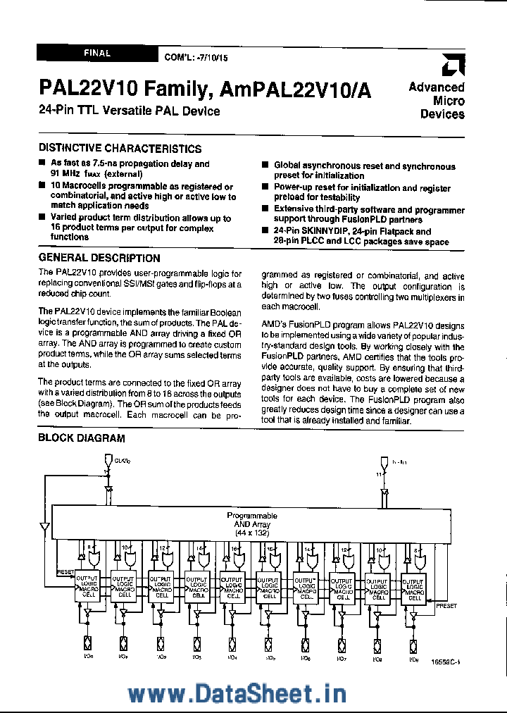 PAL22V10_4089587.PDF Datasheet