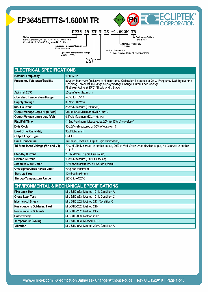 EP3645ETTTS-1600MTR_3847105.PDF Datasheet