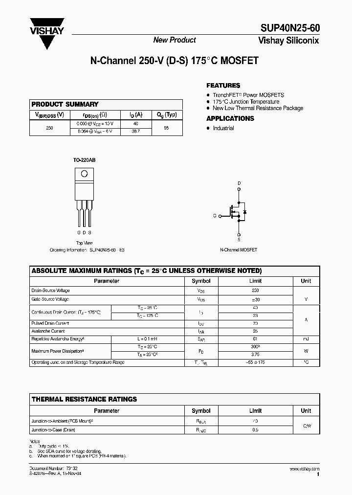 SUP40N25-60-E3_3851596.PDF Datasheet