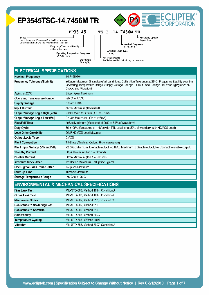EP3545TSC-147456MTR_3849994.PDF Datasheet