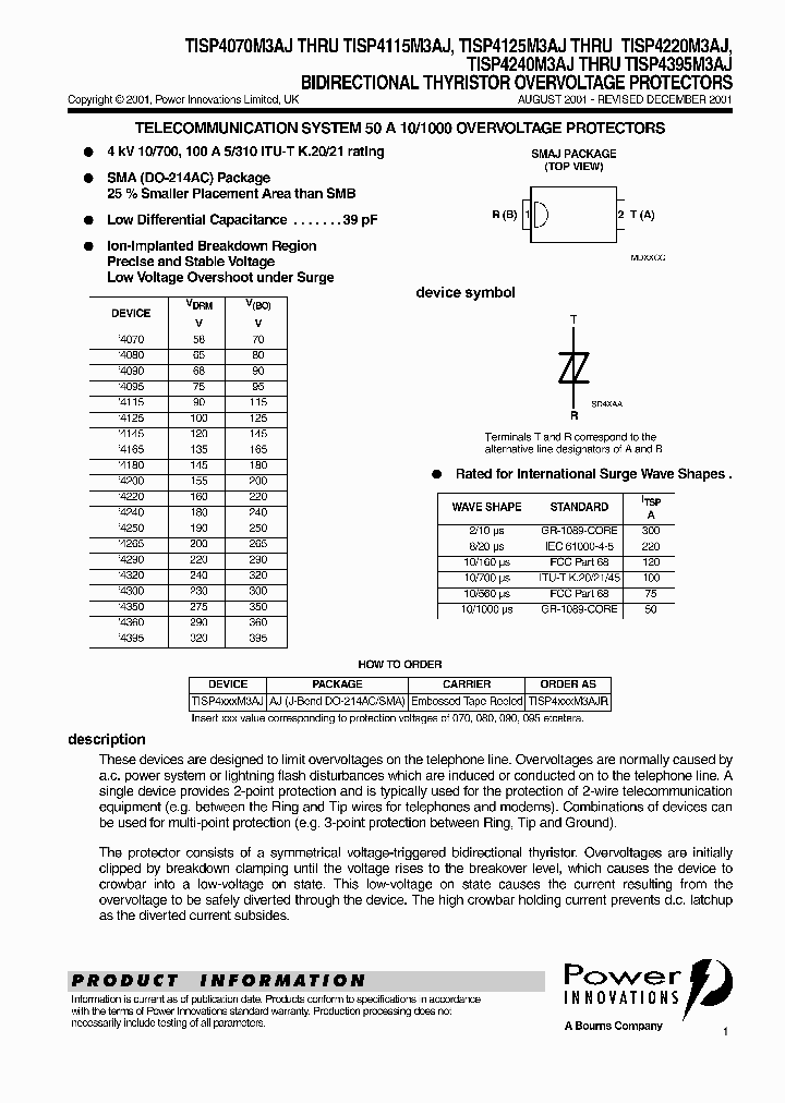 TISP4070M3AJR_3853538.PDF Datasheet