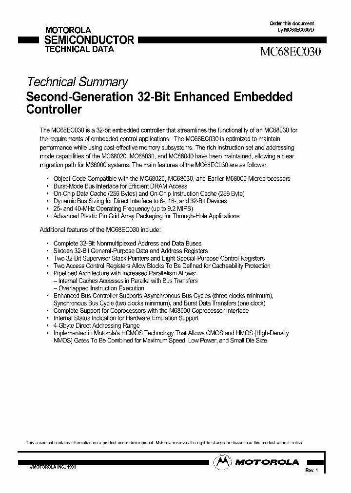MC68EC030FE40C_3855398.PDF Datasheet