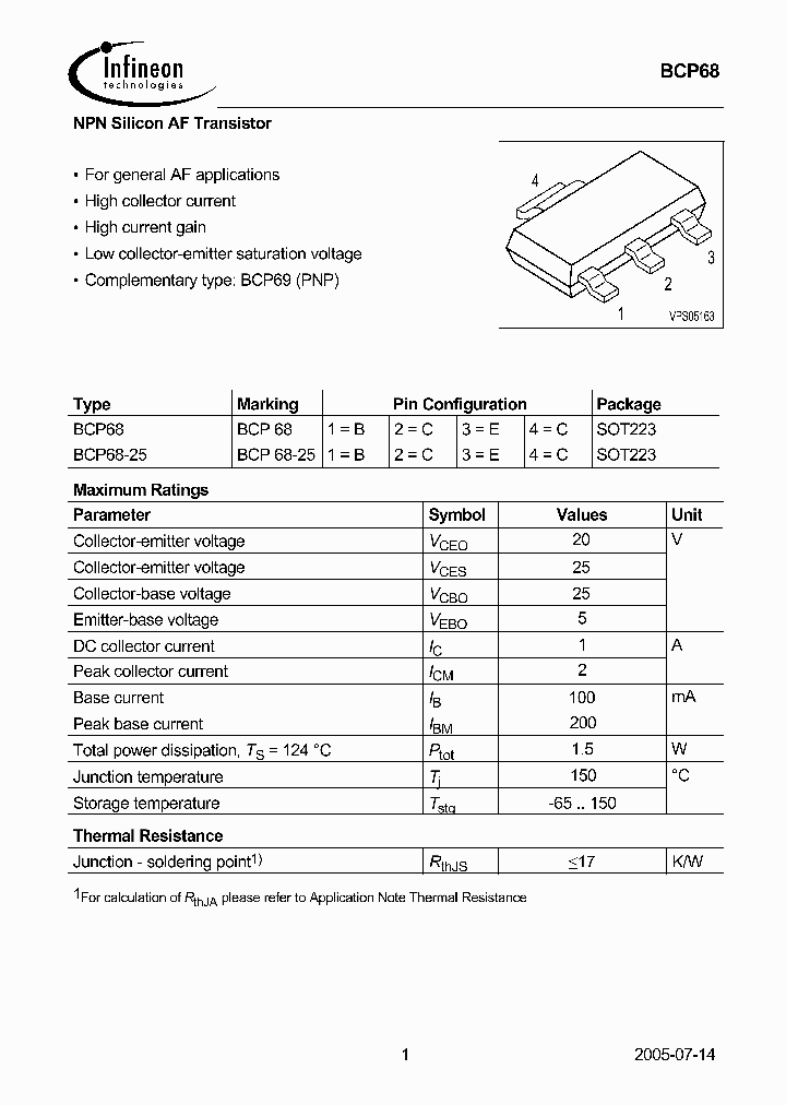 BCP68-25E6433_3855294.PDF Datasheet