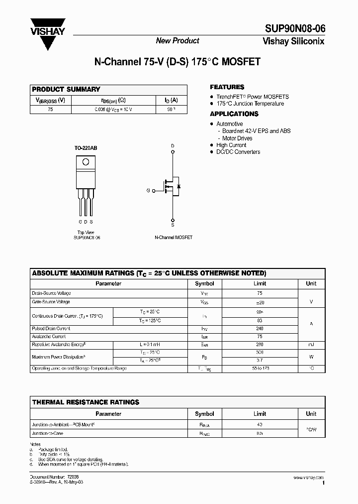 SUP90N08-06-E3_3862289.PDF Datasheet