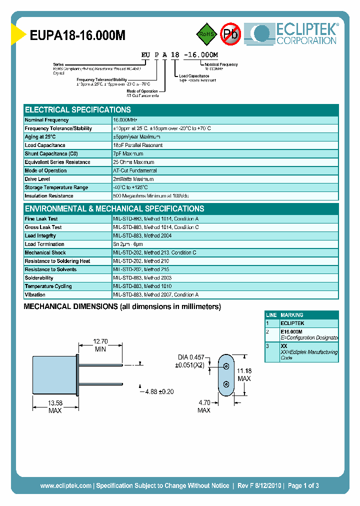 EUPA18-16000M_3862677.PDF Datasheet