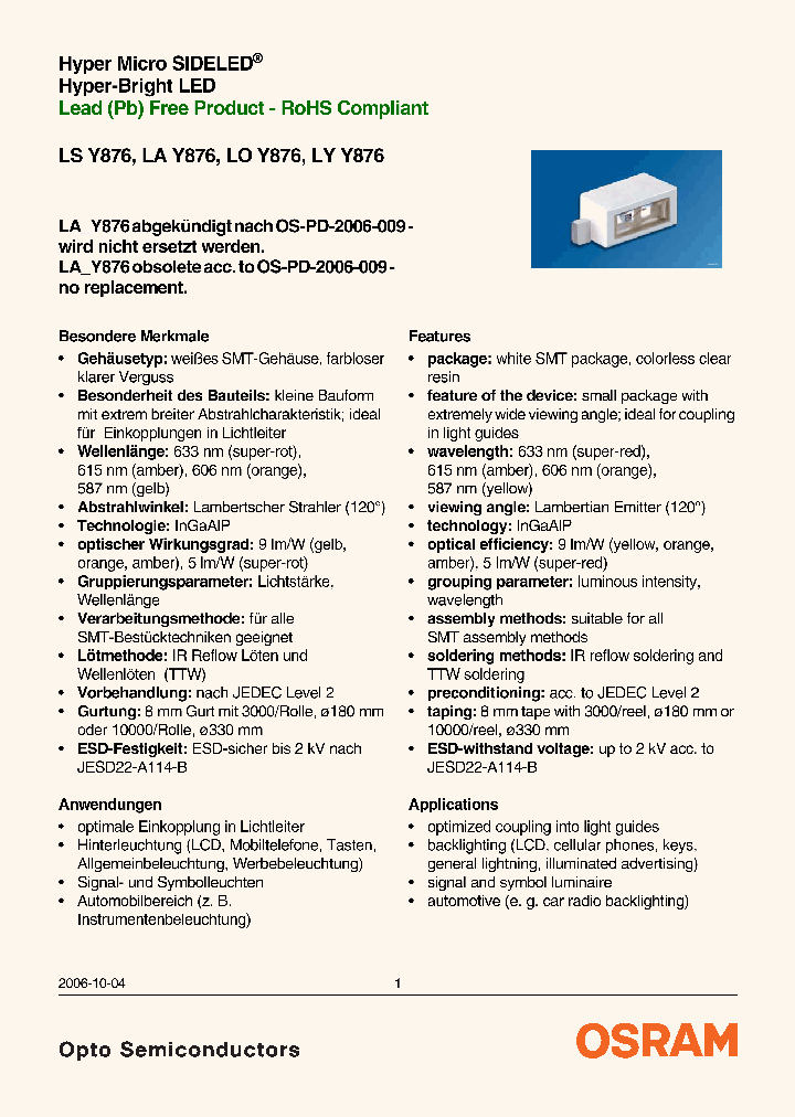 LAY876_3865124.PDF Datasheet