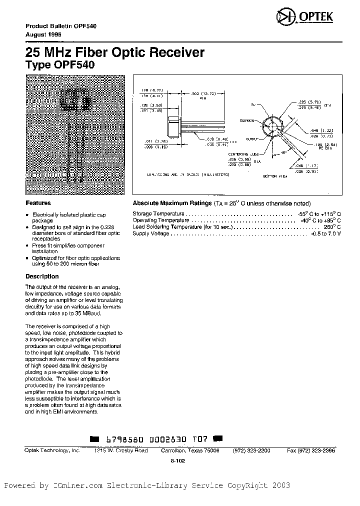 OPF540_3879430.PDF Datasheet