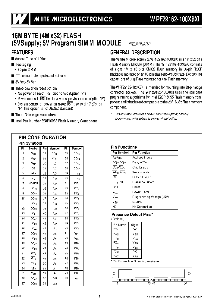 WPF29162-100T8PI_3883287.PDF Datasheet