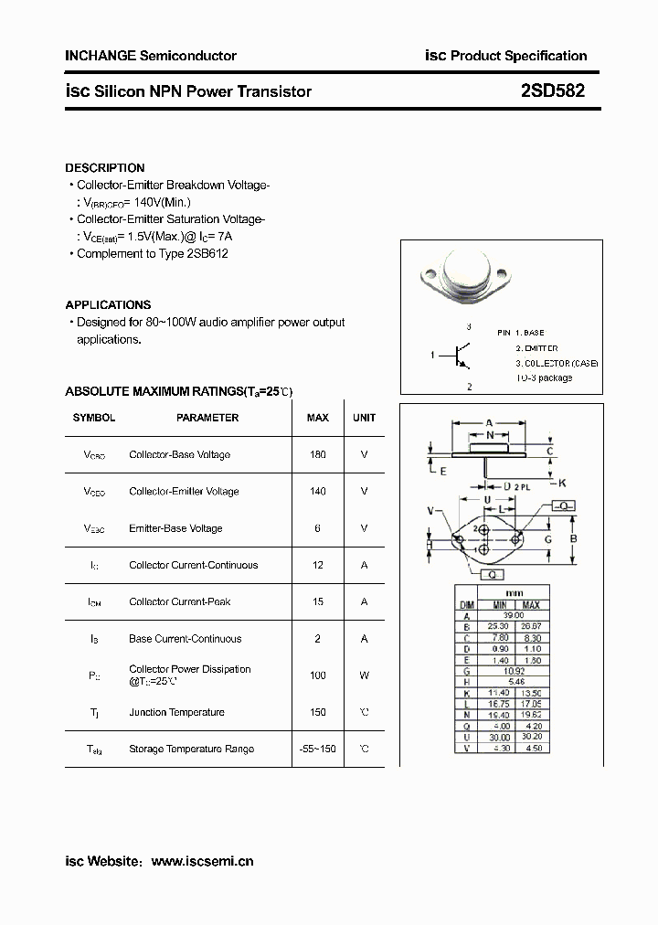 2SD582_4118708.PDF Datasheet