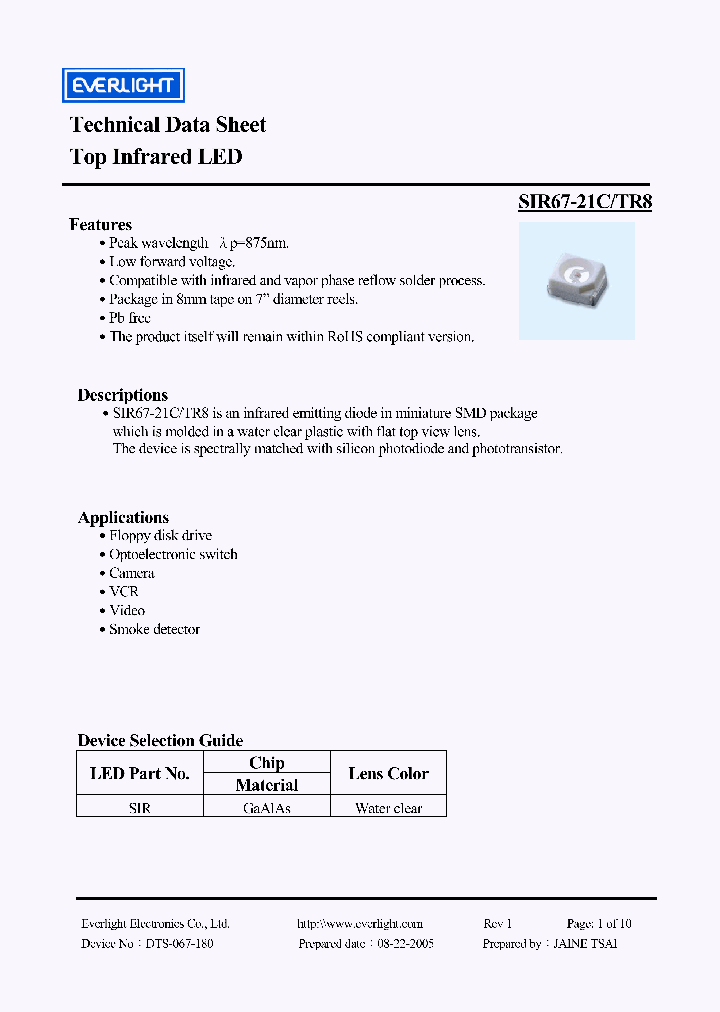 SIR67-21C-TR8_4125726.PDF Datasheet