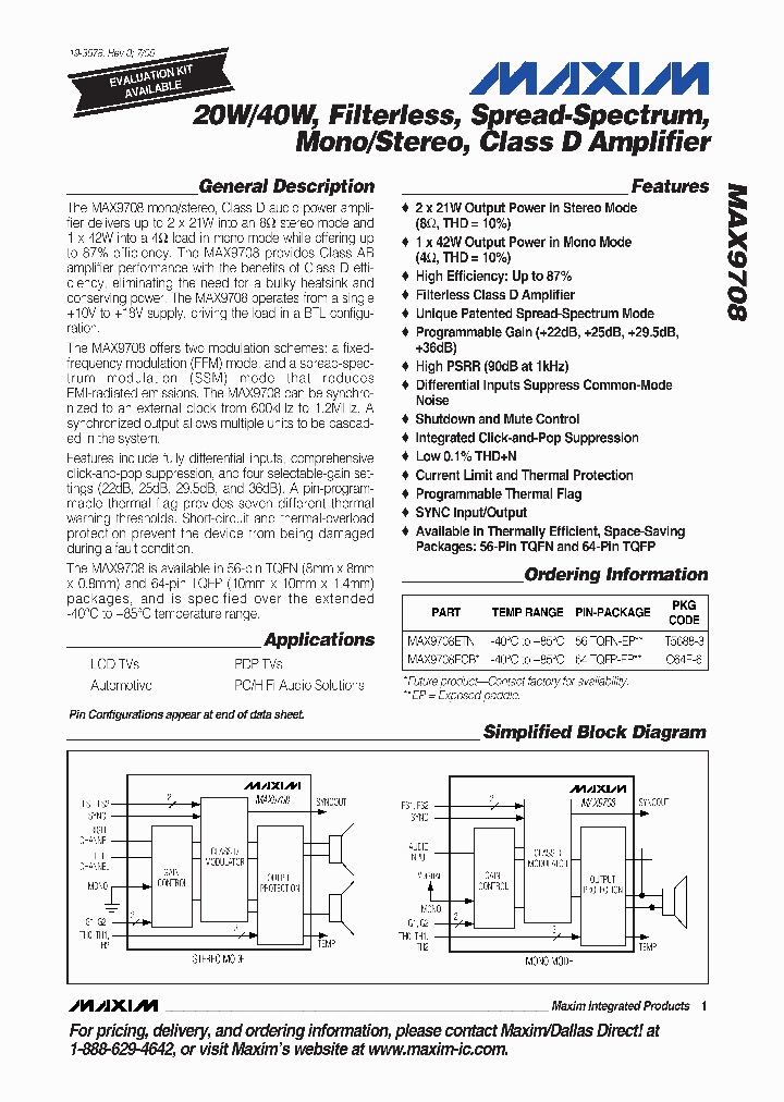 MAX9708_4126829.PDF Datasheet
