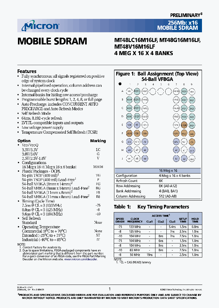 MT48G16M16LFBG-10IT_3898929.PDF Datasheet
