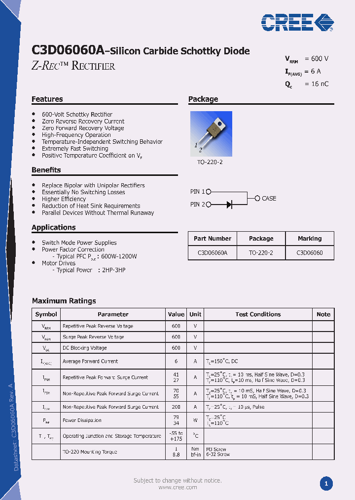 C3D06060A_3896220.PDF Datasheet