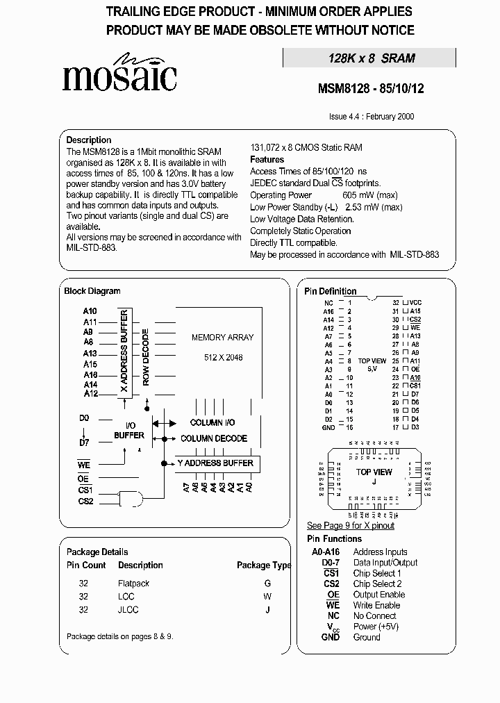 MSM8128G-85_3901341.PDF Datasheet