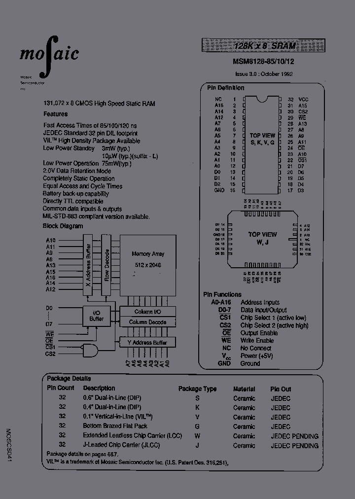 MSM8128GL-85_3901343.PDF Datasheet
