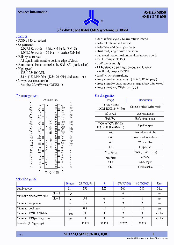 AS4LC8M8S0-10FTC_3906548.PDF Datasheet