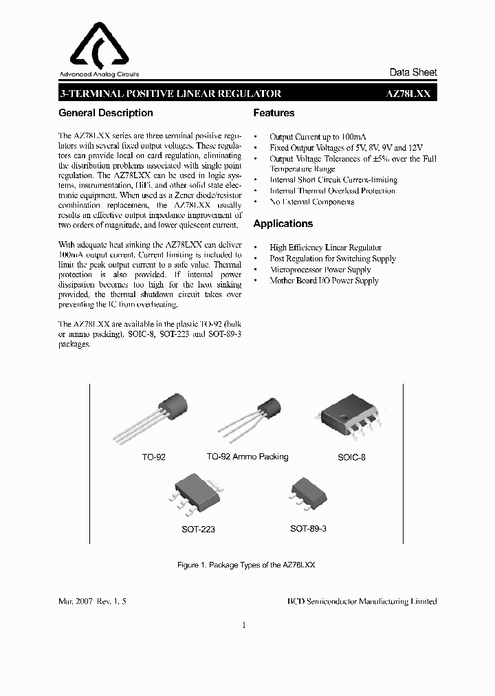 AZ78L08HTR-E1_3902827.PDF Datasheet