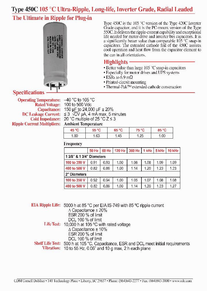 450C122M450AF8L_3906612.PDF Datasheet