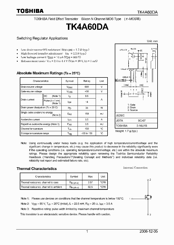 TK4A60DA_3908184.PDF Datasheet