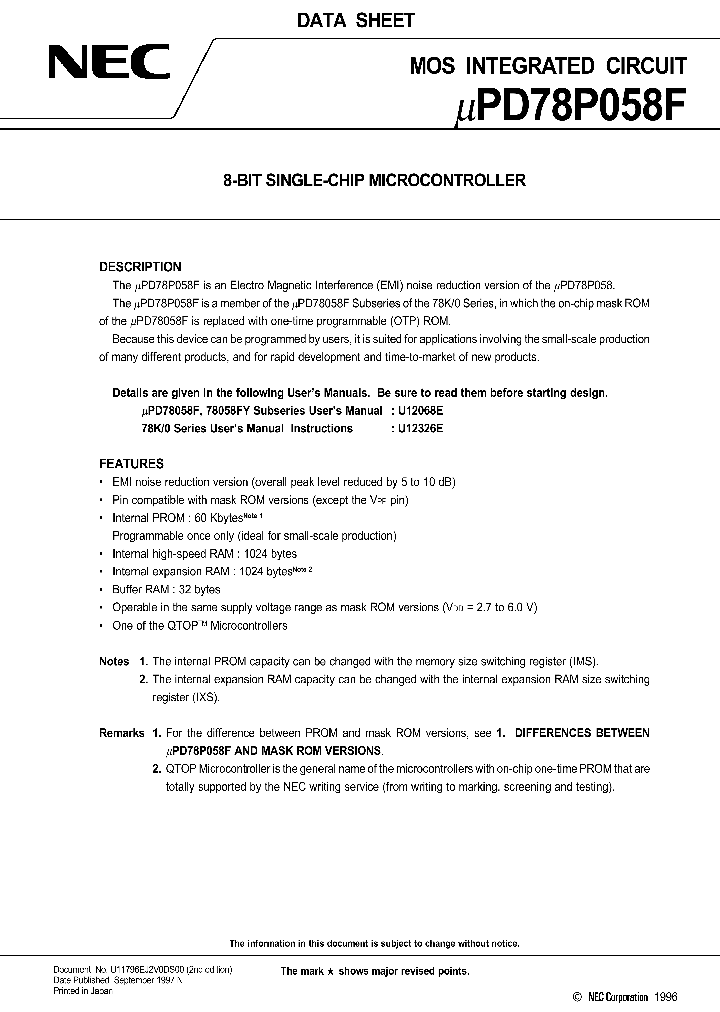 UPD78P058FGC-8BT_3911022.PDF Datasheet