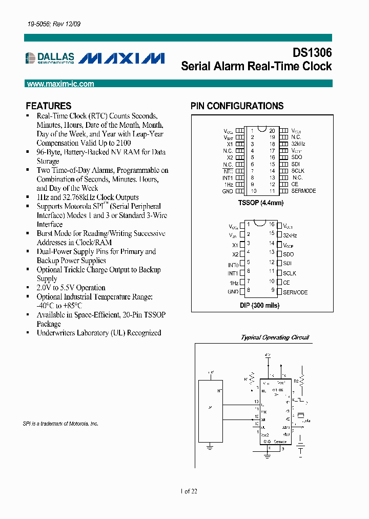 DS1306_4151490.PDF Datasheet