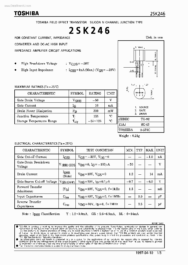 2SK246_4166252.PDF Datasheet